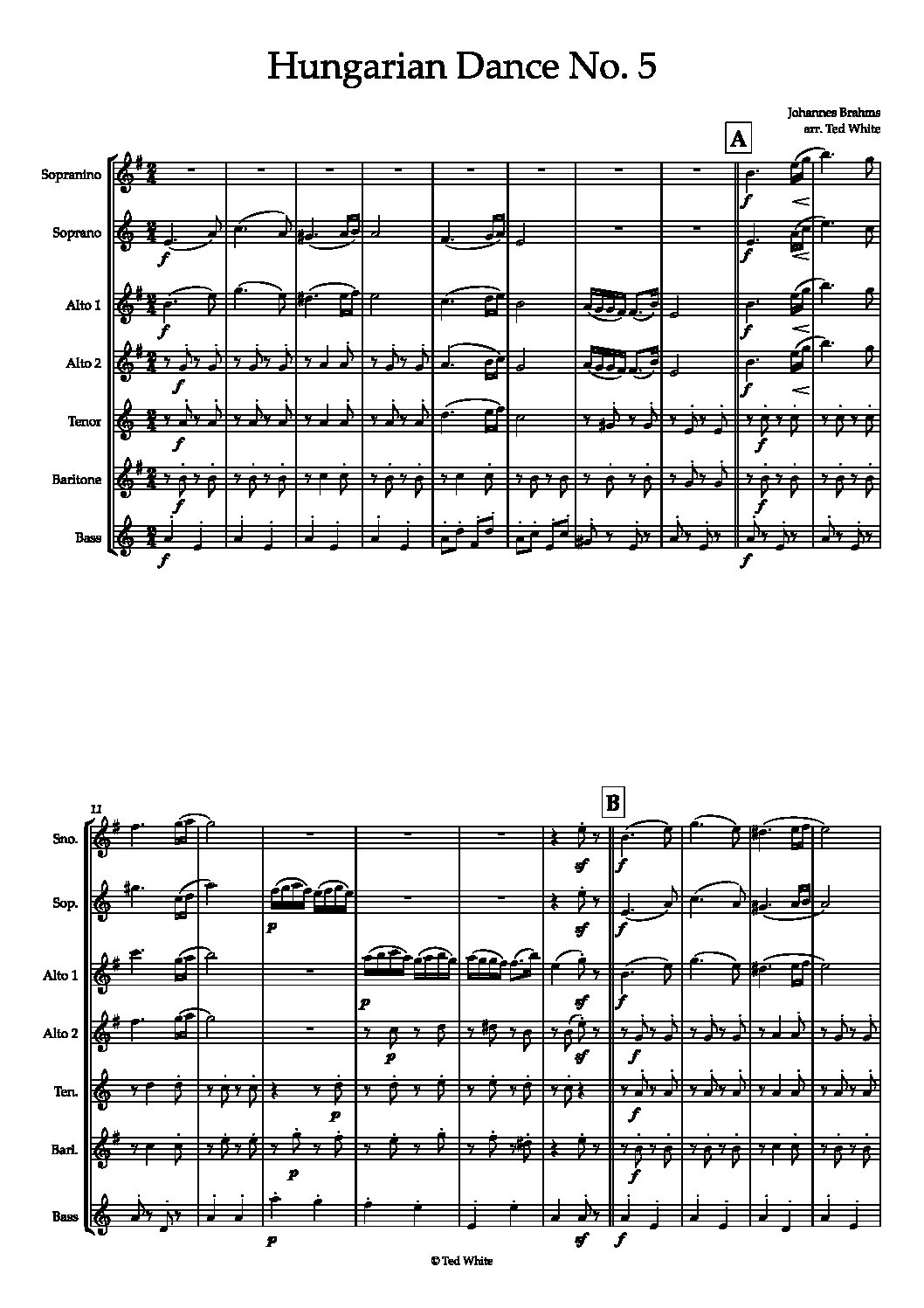 Brahms - Hungarian Dance No 5